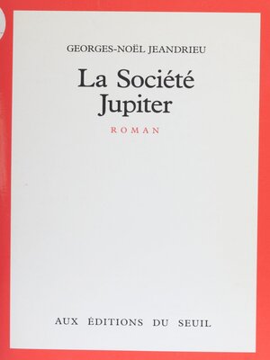 cover image of La Société Jupiter